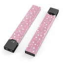 The Pink Watercolor Surface with White Polka Dots - Premium Decal Protective Skin-Wrap Sticker compatible with the Juul Labs vaping device