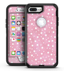 The Pink Watercolor Surface with White Polka Dots - iPhone 7 Plus/8 Plus OtterBox Case & Skin Kits