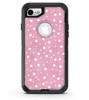 The Pink Watercolor Surface with White Polka Dots - iPhone 7 or 8 OtterBox Case & Skin Kits