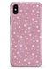 The Pink Watercolor Surface with White Polka Dots - iPhone X Clipit Case