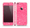 The Pink & White Abstract Illustration V3 Skin Set for the Apple iPhone 5s