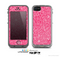 The Pink & White Abstract Illustration V3 Skin for the Apple iPhone 5c LifeProof Case