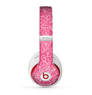 The Pink & White Abstract Illustration V3 Skin for the Beats by Dre Studio (2013+ Version) Headphones