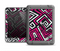The Pink & White Abstract Maze Pattern Apple iPad Air LifeProof Fre Case Skin Set