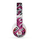 The Pink & White Abstract Maze Pattern Skin for the Beats by Dre Studio (2013+ Version) Headphones
