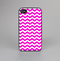 The Pink & White Chevron Pattern Skin-Sert for the Apple iPhone 4-4s Skin-Sert Case