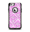 The Pink & White Delicate Pattern Apple iPhone 6 Otterbox Commuter Case Skin Set