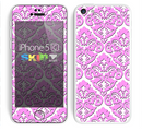 The Pink & White Delicate Pattern Skin for the Apple iPhone 5c