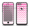 The Pink & White Ombre Chevron Pattern Apple iPhone 6 LifeProof Fre Case Skin Set