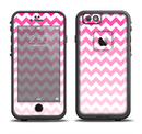 The Pink & White Ombre Chevron Pattern Apple iPhone 6/6s LifeProof Fre Case Skin Set