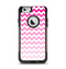 The Pink & White Ombre Chevron Pattern Apple iPhone 6 Otterbox Commuter Case Skin Set