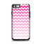 The Pink & White Ombre Chevron Pattern Apple iPhone 6 Otterbox Symmetry Case Skin Set