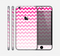 The Pink & White Ombre Chevron Pattern Skin for the Apple iPhone 6 Plus