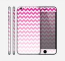 The Pink & White Ombré Chevron Pattern Skin for the Apple iPhone 6 Plus