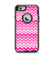 The Pink & White Ombre Chevron V2 Pattern Apple iPhone 6 Otterbox Defender Case Skin Set