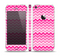 The Pink & White Ombre Chevron V2 Pattern Skin Set for the Apple iPhone 5