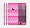 The Pink & White Ombre Chevron V2 Pattern Skin for the Apple iPhone 6 Plus