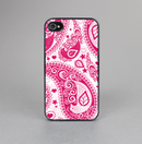 The Pink & White Paisley Pattern V421 Skin-Sert for the Apple iPhone 4-4s Skin-Sert Case