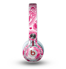The Pink & White Paisley Pattern V421 Skin for the Beats by Dre Mixr Headphones