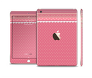 The Pink & White Polka Dot Pattern V4 Full Body Skin Set for the Apple iPad Mini 3