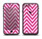 The Pink & White Sharp Chevron Pattern Apple iPhone 6 LifeProof Fre Case Skin Set