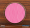 The Pink & White Sharp Chevron Pattern Skinned Foam-Backed Coaster Set