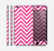 The Pink & White Sharp Glitter (Print) Chevron Skin for the Apple iPhone 6 Plus