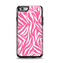 The Pink & White Vector Zebra Print Apple iPhone 6 Otterbox Symmetry Case Skin Set