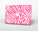 The Pink & White Vector Zebra Print Skin for the Apple MacBook Pro Retina 15"