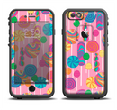 The Pink With Vector Color Treats Apple iPhone 6/6s LifeProof Fre Case Skin Set