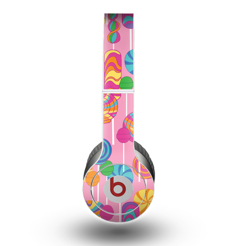 The Pink With Vector Color Treats Skin for the Beats by Dre Original Solo-Solo HD Headphones