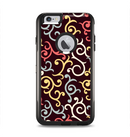 The Pink, Yellow and Blue Vector Swirls Apple iPhone 6 Plus Otterbox Commuter Case Skin Set