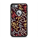 The Pink, Yellow and Blue Vector Swirls Apple iPhone 6 Plus Otterbox Defender Case Skin Set