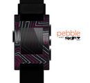 The Pink & Light Blue Abstract Maze Pattern Skin for the Pebble SmartWatch
