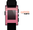 The Pink & White Polka Dot Pattern V4 Skin for the Pebble SmartWatch