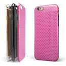 The Pink and Black Micro Polka Dot Pattern iPhone 6/6s or 6/6s Plus 2-Piece Hybrid INK-Fuzed Case
