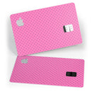 The Pink and Black Micro Polka Dot Pattern - Premium Protective Decal Skin-Kit for the Apple Credit Card