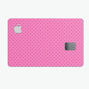 The Pink and Black Micro Polka Dot Pattern - Premium Protective Decal Skin-Kit for the Apple Credit Card