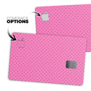 The Pink and Black Micro Polka Dot Pattern - Premium Protective Decal Skin-Kit for the Apple Credit Card