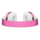 The Pink and Black Micro Polka Dot Pattern Full-Body Skin Kit for the Beats by Dre Solo 3 Wireless Headphones