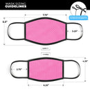 The Pink and Black Micro Polka Dot Pattern - Made in USA Mouth Cover Unisex Anti-Dust Cotton Blend Reusable & Washable Face Mask with Adjustable Sizing for Adult or Child