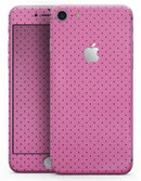 The Pink and Black Micro Polka Dot Pattern - Skin-kit for the iPhone 8 or 8 Plus