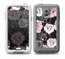 The Pink and Black Rose Pattern V3 Skin for the Samsung Galaxy S5 frē LifeProof Case