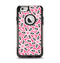 The Pink and Black Vector Floral Pattern Apple iPhone 6 Otterbox Commuter Case Skin Set