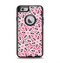 The Pink and Black Vector Floral Pattern Apple iPhone 6 Otterbox Defender Case Skin Set