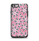 The Pink and Black Vector Floral Pattern Apple iPhone 6 Otterbox Symmetry Case Skin Set