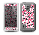 The Pink and Black Vector Floral Pattern Skin for the Samsung Galaxy S5 frē LifeProof Case