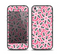 The Pink and Black Vector Floral Pattern Skin Set for the iPhone 5-5s Skech Glow Case