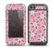 The Pink and Black Vector Floral Pattern Skin for the iPod Touch 5th Generation frē LifeProof Case
