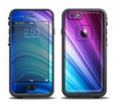 The Pink and Blue Glowing Neon Wave Apple iPhone 6/6s LifeProof Fre Case Skin Set